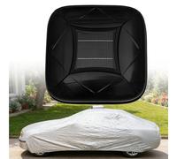 HuanSebesity Intelligent Remote Control Solar Car Cover,Automatic Full Exterior Retractable Shelter,Waterproof Rainproof Windproof Snowproof All Season Protection,Anti-Hail Scratch Black-YXXL