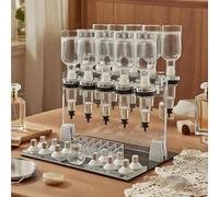 HuanSebesity Manual Perfume Dispenser,12 Bottle Perfume Filling Machine,Perfume Dispenser Desktop Liquid Filler with 8 Heads,For Perfume Store Studio Salon Bar 12heads