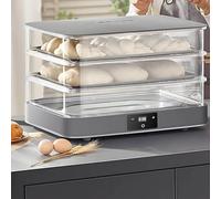 HuanSebesity Multi-functional Electric Dough Proofer 40l - Bread Fermentation Machine Works for Sourdough, Pizza Dough & Yogurt - Includes Removable Shelves & Digital Controls,Smart Touch