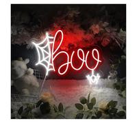 HUANTY Neon Sign Party Decoration Boo Neon Light Suitable For Festival Party Wall Business Decor With Dimmable 45cm