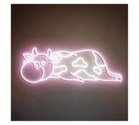 HUANTY Neon Sign Party Decoration Cute Cow Neon Sign Animal LED Light USB Powered For Kids Bedroom Pet Room Birthday Wall Art Decor Night Illuminated 40cmx14cm(D)