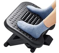 HUANUO Foot Rest, Foot Rest Under Desk with Massage Function, Adjustable Angle & 3 Different Height Positions, Non-Slip Foot Stool for Office & Home