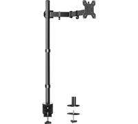 HUANUO Monitor Arm Desk Mount, Fully Adjustable Stand Computer Mount for 13-32 In Screen, Ultra Wide Screen to 38In, Single Extra Tall 39 Inch Monitor Stand Holds up to 22lbs with C Clamp/Grommet Base