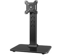 HUANUO Monitor Stand, Freestanding VESA Monitor Mount for 13″-34″ Screens up to 44 lbs, 5 Height Options, Swivel Desk Monitor Stand Riser with 360° Rotation, Tilt, 75x75mm/100x100mm VESA, HNTVS29