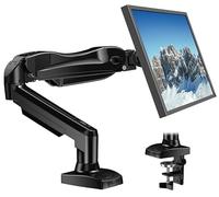 HUANUO PC Monitor Stand, 360° Rotatable PC Monitor Arm for Curved Screens from 17 to 30 Inch, Gas Spring Monitor Stand, VESA 75 x 75/100 x 100 mm