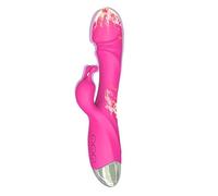 HUANXA Quiet Deep Percussion 10 Mode Tissue Handheld Rabb.i.t Vibratorter for Women Vibraters4 Women Vibratorters S.ex Toys4Women Vibrantoror Vibrat.o.rs (HU-RED)