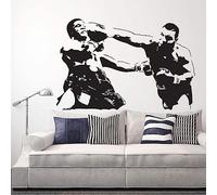 HUANYIN Boxer Wall Sticker Boxing Sports Boxing Champion Vinyl Wall Decal Home Decal Living Room Decoration Accessories, 63x42cm
