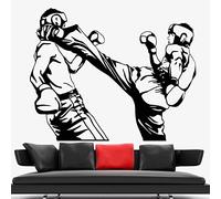 HUANYIN Vinyl Wall appliqué Boxing Sport Inspirational Fight Club Home décor Modern Style Wall Sticker, 104x84cm