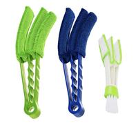 HUANYO Blind Cleaner Tool, 2PCS Removable Washable Blind Duster with 1PCS 2-in-1 Mini Duster Brush, Multi-Purpose Cleaner for Venetian Blinds, Air Conditioner, Car AC Vents and Household Dusting