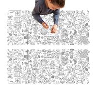 HUANYO Giant Kids Doodle Tablecloth - Waterproof & Reusable Wipe-Clean Table Cover for Drawing, Colouring, Arts & Crafts - Perfect for Children's Parties, Birthday Activities (Sports Park)