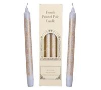 HUANYO Golden Pattern Party Candles - 2-Pack, Metallic Gold Design, Unscented Vegan Wax - 6 Hour Burn Time, Palm Oil Free, Decorative Candles for Celebrations and Events (AQQAZ584210)