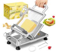 Huanyu Cheese Slicer Commercial Block Cheeses Cutter Board with 316 Stainless Steel Wire Aluminum Alloy Body Customized 1/5 IN Removable Butter Cutting Blade Replaceable