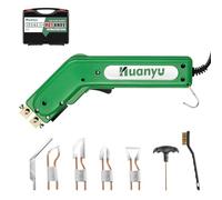 Huanyu LH8 Electric Heat Hot Cutter Knife Cutting Tool 600° C for Sponge Wallcloth Cloth Rope Webbing Foam (110V, 100W+4 Blades)
