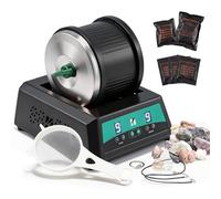 Huanyu Rock Tumbler Machine 1.8kg Max Load, Rock Polisher with 9-Speed Motor, 9-Day Timer Rock Polisher with Complete Accessories Kit for Gemstone Adults Rock Collectors