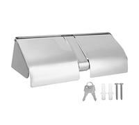 HUAOSN Bathroom Double Roll Toilet Paper Dispenser, Commercial Side by Side 2-Roll Toilet Tissue Holder with Shelf Storage for Bathroom, Restroom