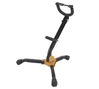 HUAOSN Foldable Saxophone Stand, Zosenda Adjustable Alto/Tenor Saxophone Stand with Chain Lock, Portable Tripod Stand, Saxophone Holder Frame with Metal Triangle Base Design