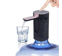 HUAPPNIO Electric Water Bottle Pump Rechargeable Water Dispenser Autofolding Spout Smart Portable USB Charging for Kitchen Office Home Camping Bedroom Campervan Black