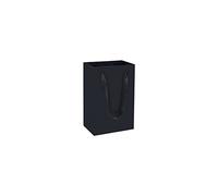 HUAPRINT Matte Black Paper Gift Bags, Small Shopping Bags with Handles, 20.3x13.3x9.5cm, 30 Pack for Party Favors, Merchandise, Weddings
