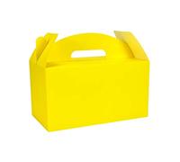 HUAPRINT Yellow Treat Boxes - Large Gable Boxes, 30 Pack, 24x12.7x12.7cm - Perfect for Birthday Party, Baby Shower, Wedding, Christmas