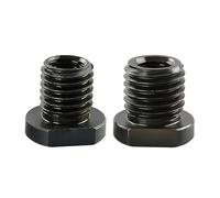 Huaqgu Thread Converter,100Type Angles Grinders Adapter M10 Female to M14 Male Thread Converter for Power Tool Steel Constructions,2 Pieces