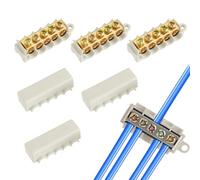 HUAREW 1 in 4 Out 60A Quick Wiring Splicing Terminal Connectors, 16-10 AWG Wire Splice Connectors(Pack of 6)