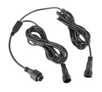 HUAREW 8.8Ft 2 Pin Extension Cable, 1 Male Divided 2 Female Splitter Connector, Waterproof for Class 2 Power Adapter, Extension Cords for Christmas Light Transformer Adapter