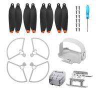 HUAREW Drone Accessories Compatible with DJI Mini 2 Series, 8 x Mini 4K/Mini 2 SE/Mini SE Propellers, 4 x propeller guard, 1 x Propeller Holder Guard, 1 x Landing Gear Leg Extension, 1 x Gimbal Cover