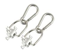 HUAREW HVAC Tools Locking Cap Keys for R22 and 410A Refrigerants, Multi-Function Triple Key Tool for Vacuum Caps, Essential HVAC Service Hand Tools, Tamper Resistant (3 Bits,2Pcs)