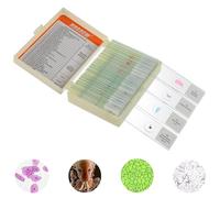 HUAREW Microscope Slides with Specimens for Kids, Glass Prepared Slides Set for Microscope Accessories, Biology Gifts and Basic Science for Kid Education（30 Pcs）