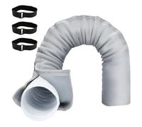 HUAREW Portable AC Hose Insulation Sleeve, Air Conditioner Hose Insulated Cover Wrap for 5" & 5.9" Diameter AC Exhaust Hoses Tube, with 3 Adjustable Straps