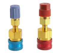 HUAREW R1234yf Quick Connect Kit R1234yf to R134a High/Low Side Quick Connect R1234YF Hose Connector R1234yf/R134a Car Air Conditioning Refrigerant System Evacuation and Charging (2 Pieces)