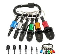 HUAREW Swage Tool HVAC Repairing Set with Bit Holder, swaging tool drill bit set, Air Conditioner Copper Tube Expander copper pipe expander 1/4'', 3/8'',1/2'',5/8'',3/4'',7/8'' Bits Set (13PCS)