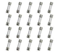 HUAREW T1AL250V 20 Pcs 5x20mm slow blow glass fuse 1A 250V 0.2 x 0.78 inch time delay fuse
