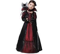 Huarsion Vampire Costume Girls Halloween Costume Vampire Dress Gothic Vampire Costume Dracula Children's Costume Vampire Carnival Halloween Party Cosplay Costume