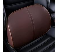 HUARXUNEG Comfortable lumbar support pillow with ergonomic design and memory foam, back support for back pain relief, suitable for office chairs, car seats, reclining chairs, etc. (brown)