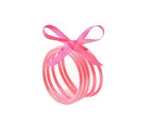 HUASAI Cute Jelly Bangles Bracelets for Women 80's Neon Dress Glitter Filled Jelly Buddha Bracelet for Women Trendy 2025, Resin, no gemstone