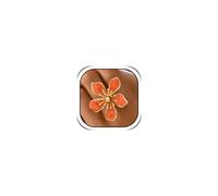 HUASAI Flower Ring for Women Chunky Floral Statement Ring White Pink Orange Purple Dainty Simple Boho Jewelry Gifts, L, Zinc, No Gemstone