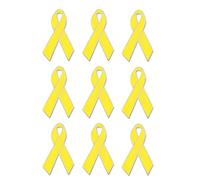 HUASAI Yellow Ribbon Pin: Bring Them Home, Hostages Israel, Breast Cancer Awareness, Enamel Lapel Pin