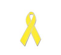 HUASAI - Yellow Ribbon Pin Israel Hostage Pin for Women Men, Israel Pin, Yellow Pin, Awareness Pin, Awareness Enamel, Yellow Ribbon, Lapel Pin for, Metal and enamel, No gemstones