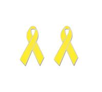 HUASAI Yellow Ribbon Pin - Israel Hostages Awareness Lapel Pin, Metal