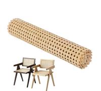 Huasean 1 Roll Caning,50x100cm Natural Rattan Cane Webbing Roll For Caning Projects Mesh Rattan Fabric For Crafts Furniture Chair Cabinet Ceiling