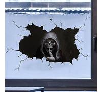 Huasean Car Sticker Skull Sticker Halloween Car Sticker Hush Gesture Rear Window Decal Horror Skull Car Sticker for Car and Motorcycle Decoration 30X20cm