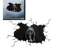 Huasean Car Sticker Skull Sticker Halloween Car Sticker Hush Gesture Rear Window Decal Horror Skull Car Sticker for Car and Motorcycle Decoration 40 0cm