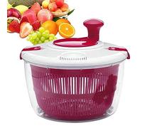 Huasean Clear Salad Spinner,5L Salad Washer, Salad Dryer Salad Spinners With Vegetable Washing Basket,Quick And Easy Multi-Use Lettuce Spinner,Manual Salad Washer For Kitchen