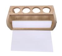 Huasean Drawing Paper Dispenser,Wooden Tabletop Paper Roll Holder Paper Roll Dispenser Kids Art Paper Holder & Dispenser With Holder Tabletop Craft Paper Rolls Organizer For Wrap