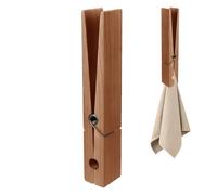Huasean Giant Clothespins 12 Inch Large Bathroom Towel Holder Clips Wall Mounted Wooden Clothespins With Spring Space Saving And Sturdy Beach Towel Clips For Living Room Laundry Room And Bedroom