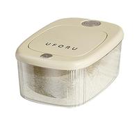 Huasean Rice Bucket - Rice Box Storage Container | Clear Food Storage Bin | Food Storage Dispenser For Pasta, Flour, Cereal | Press The Rice Bucket 5KG / 10KG Pantry Organizers