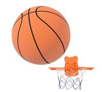 Huasean Silent Basketball Size 7 - Quiet Indoor Training Ball With Basket | High-Resilience Indoor Silent Basketball | Easy To Grip Quiet Basketball | Foam Basketball Dribbling Indoor Quiet Sports