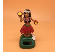 Huasean Solar Powered Dancing Hawaiian Girl Toy For Car Dashboard Decoration | Dancing Toy Figure Dashboard Doll | Solar Dancing Figures Shaking Doll For Car Dashboard & Home Decoration