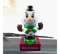 Huasean Solar Powered Dancing Toys - Solar Dancing Figures Car Dancer Doll,Elk Santa Figure Bobble Head Toy,Window Sun Catcher Car Dashboard Decor Portable Suncatchers